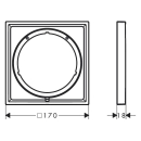 AXOR ShowerSelect ID Verlängerungsrosette eckig 5...
