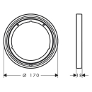 AXOR ShowerSelect ID Verlängerungsrosette rund 5 mm,...