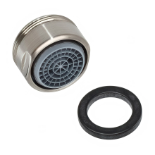 hansgrohe QuickClean Luftsprudler M24x1 ohne Durchflussbegrenzer für Küchenmischer, Edelstahl Optic