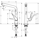 hansgrohe Metris Select M71 Einhebel-Küchenmischer...