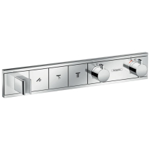 hansgrohe RainSelect Thermostat Unterputz für 3 Verbraucher mit integriertem Brausehalter, Chrom