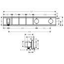 hansgrohe RainSelect Thermostat Unterputz für 3...