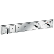 hansgrohe RainSelect Thermostat Unterputz für 4 Verbraucher mit integriertem Brausehalter, Chrom