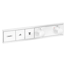 hansgrohe RainSelect Thermostat Unterputz für 2 Verbraucher, Mattweiß