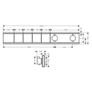 hansgrohe RainSelect Thermostat Unterputz für 4...