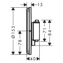hansgrohe ShowerSelect Comfort S Thermostat Unterputz...