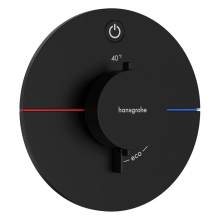 hansgrohe ShowerSelect Comfort S Thermostat Unterputz für 1 Verbraucher, Mattschwarz