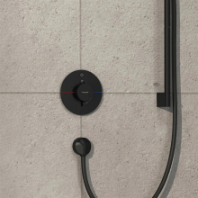 hansgrohe ShowerSelect Comfort S Thermostat Unterputz für 1 Verbraucher, Mattschwarz
