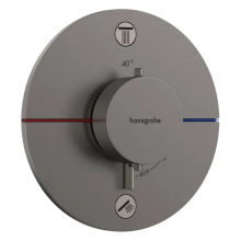 hansgrohe ShowerSelect Comfort S Thermostat Unterputz für 2 Verbraucher, Brushed Black Chrome