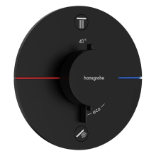 hansgrohe ShowerSelect Comfort S Thermostat Unterputz für 2 Verbraucher, Mattschwarz
