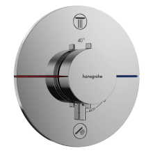 hansgrohe ShowerSelect Comfort S Thermostat Unterputz für 2 Verbraucher mit integrierter Sicherungskombination nach EN1717, Chrom