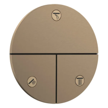 hansgrohe ShowerSelect Comfort S Ventil Unterputz für 3 Verbraucher, Brushed Bronze