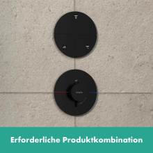 hansgrohe ShowerSelect Comfort S Ventil Unterputz für 3 Verbraucher, Mattschwarz