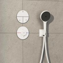 hansgrohe ShowerSelect Comfort S Ventil Unterputz für 3 Verbraucher, Mattweiß