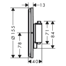hansgrohe ShowerSelect Comfort S Thermostat Unterputz...