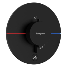 hansgrohe ShowerSelect Comfort S Thermostat Unterputz für 1 Verbraucher und einen zusätzlichen Abgang, Mattschwarz