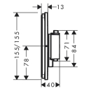 hansgrohe ShowerSelect Comfort E Thermostat Unterputz...