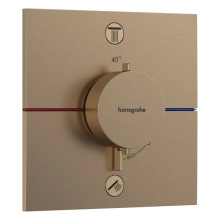hansgrohe ShowerSelect Comfort E Thermostat Unterputz für 2 Verbraucher, Brushed Bronze