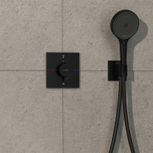 hansgrohe ShowerSelect Comfort E Thermostat Unterputz für 2 Verbraucher, Mattschwarz