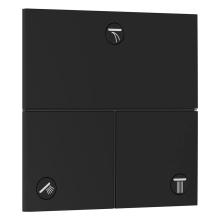 hansgrohe ShowerSelect Comfort E Ventil Unterputz für 3 Verbraucher, Mattschwarz