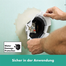 hansgrohe ShowerSelect Comfort E Ventil Unterputz für 3 Verbraucher, Mattschwarz