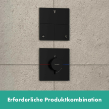 hansgrohe ShowerSelect Comfort E Ventil Unterputz für 3 Verbraucher, Mattschwarz