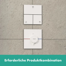 hansgrohe ShowerSelect Comfort E Ventil Unterputz für 3 Verbraucher, Mattweiß
