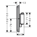hansgrohe ShowerSelect Comfort E Thermostat Unterputz, Chrom