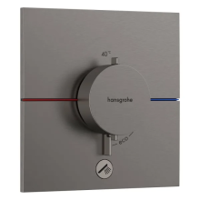 hansgrohe ShowerSelect Comfort E Thermostat Unterputz für 1 Verbraucher und einen zusätzlichen Abgang, Brushed Black Chrome