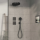 hansgrohe ShowerSelect Comfort E Thermostat Unterputz für 1 Verbraucher und einen zusätzlichen Abgang, Brushed Black Chrome