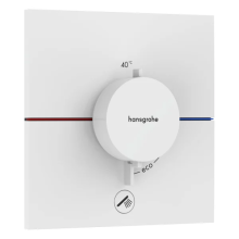 hansgrohe ShowerSelect Comfort E Thermostat Unterputz für 1 Verbraucher und einen zusätzlichen Abgang, Mattweiß