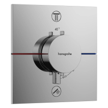 hansgrohe ShowerSelect Comfort E Thermostat Unterputz für 2 Verbraucher mit integrierter Sicherungskombination nach EN1717, Chrom