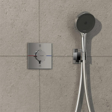 hansgrohe ShowerSelect Comfort E Thermostat Unterputz für 2 Verbraucher mit integrierter Sicherungskombination nach EN1717, Chrom