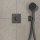 hansgrohe ShowerSelect Comfort E Thermostat Unterputz für 2 Verbraucher mit integrierter Sicherungskombination nach EN1717, Brushed Black Chrome
