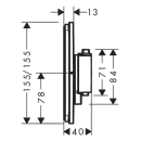hansgrohe ShowerSelect Comfort Q Thermostat Unterputz...