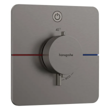 hansgrohe ShowerSelect Comfort Q Thermostat Unterputz für 1 Verbraucher, Brushed Black Chrome