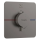 hansgrohe ShowerSelect Comfort Q Thermostat Unterputz für 1 Verbraucher, Brushed Black Chrome
