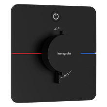 hansgrohe ShowerSelect Comfort Q Thermostat Unterputz für 1 Verbraucher, Mattschwarz