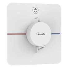 hansgrohe ShowerSelect Comfort Q Thermostat Unterputz für 1 Verbraucher, Mattweiß