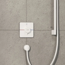 hansgrohe ShowerSelect Comfort Q Thermostat Unterputz für 1 Verbraucher, Mattweiß