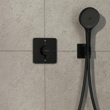 hansgrohe ShowerSelect Comfort Q Thermostat Unterputz für 2 Verbraucher, Mattschwarz