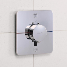 hansgrohe ShowerSelect Comfort Q Thermostat Unterputz für 2 Verbraucher mit integrierter Sicherungskombination nach EN1717, Chrom