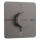 hansgrohe ShowerSelect Comfort Q Thermostat Unterputz für 2 Verbraucher mit integrierter Sicherungskombination nach EN1717, Brushed Black Chrome