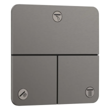 hansgrohe ShowerSelect Comfort Q Ventil Unterputz für 3 Verbraucher, Brushed Black Chrome