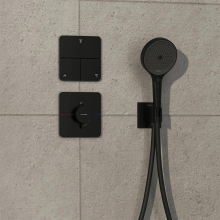 hansgrohe ShowerSelect Comfort Q Ventil Unterputz für 3 Verbraucher, Mattschwarz