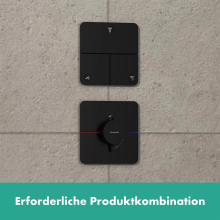 hansgrohe ShowerSelect Comfort Q Ventil Unterputz für 3 Verbraucher, Mattschwarz
