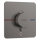 hansgrohe ShowerSelect Comfort Q Thermostat Unterputz für 1 Verbraucher und einen zusätzlichen Abgang, Brushed Black Chrome