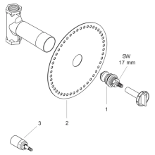 hansgrohe Grundkörper 130 l/min für Abstellventil Unterputz Spindel DN20
