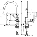 AXOR Montreux Einhebel-Waschtischmischer 210 mit...