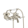 AXOR Montreux 2-Griff Wannenarmatur Aufputz mit Hebelgriffen, Brushed Nickel